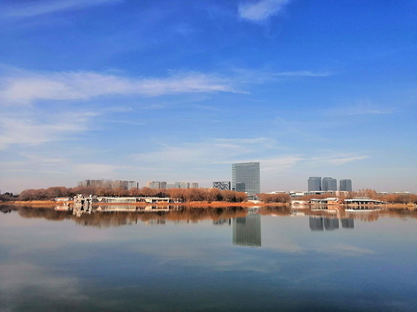 大雪節(jié)氣下的念壇公園