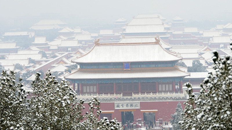 雪中景山公園、故宮——李月攝影