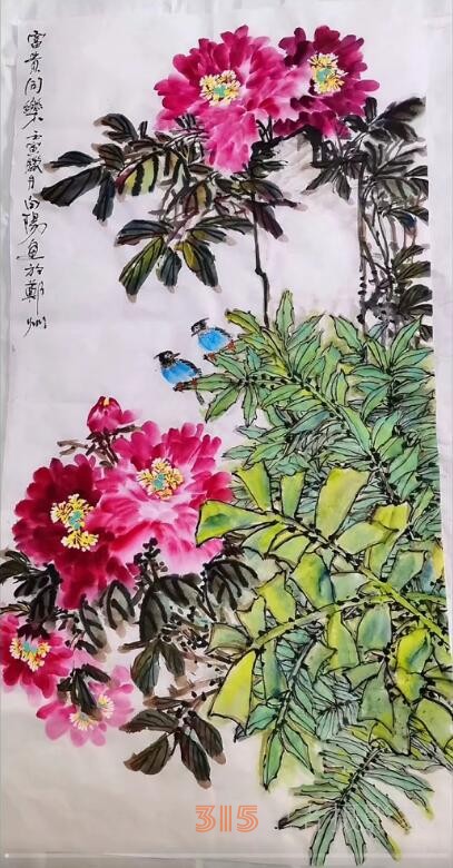 花鳥畫家白陽作品賞析